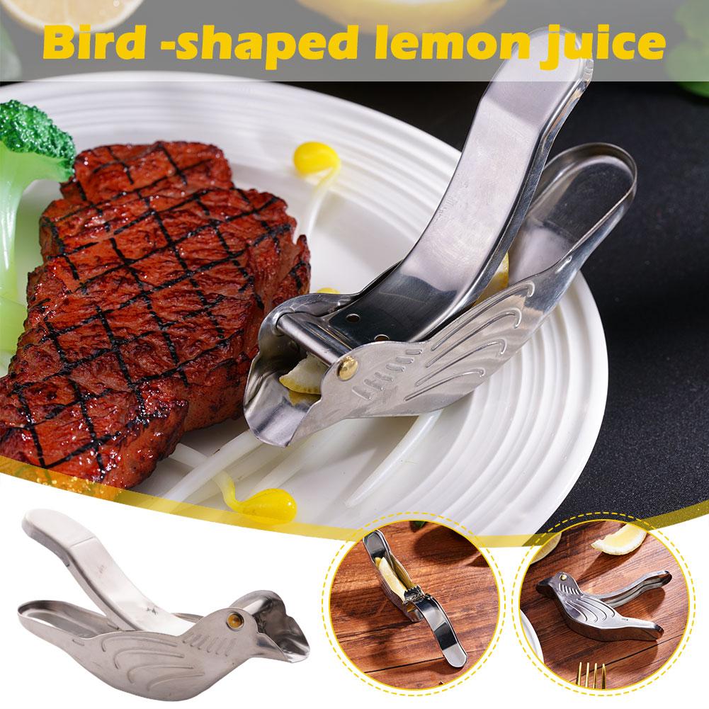 2x Steel Lemon Squeezer Bird Shape Lemon Juicer Lime