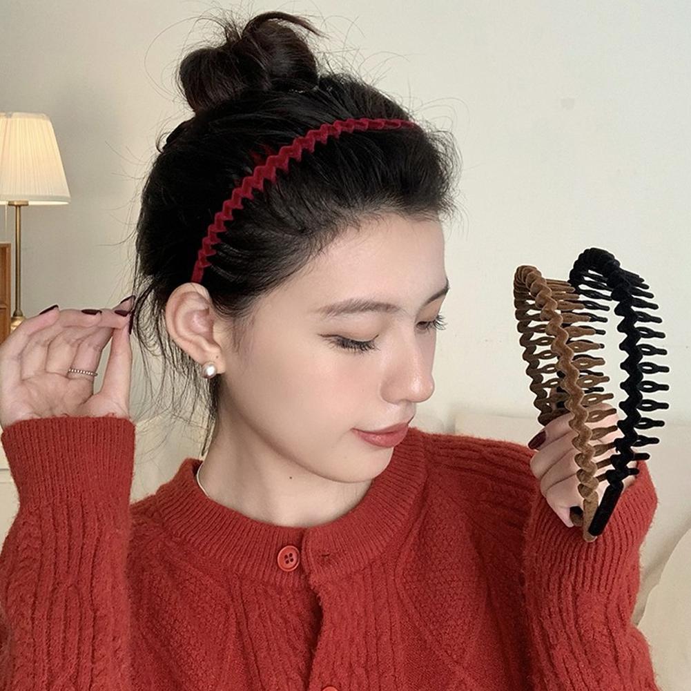 thumbnail image 2 of SGACAI Banda para el cabello con dientes Banda para el cabello Banda para el cabello con ondas Deportes Tiburones Cabello mate Acceso HOTS CA, 2 of 7
