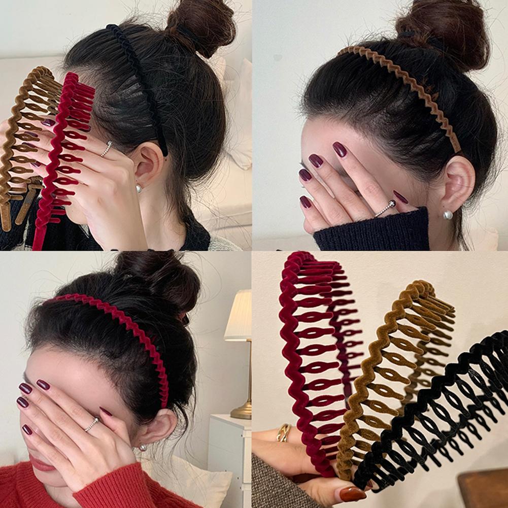thumbnail image 3 of SGACAI Banda para el cabello con dientes Banda para el cabello Banda para el cabello con ondas Deportes Tiburones Cabello mate Acceso HOTS CA, 3 of 7