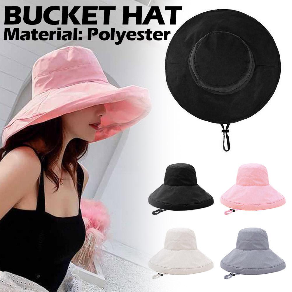 thumbnail image 3 of Ruifaya Sombrero de pescador de ala ancha para mujer, sombrero de playa plegable para el verano, gorra para el sol, oferta Y1, 3 of 7