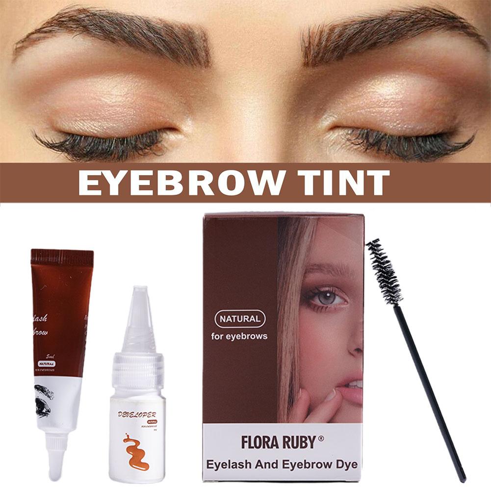 thumbnail image 2 of Wartleves Kit completo de tinte para cejas, pestañas, cejas, crema colorante de larga duración, marrón/ OFERTA, 2 of 7