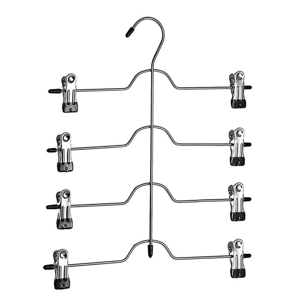 thumbnail image 5 of Ruifaya Perchas para faldas de 4 niveles con pinzas Perchas para pantalones Perchas que ahorran espacio Múltiples, 5 of 7