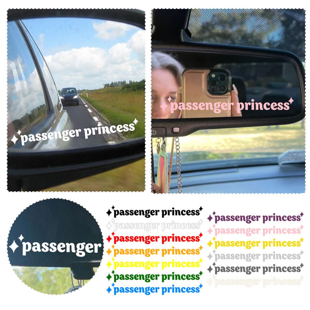 Passenger Princess Car Mirror Decal, Car Accessory , Rear View Mirror Decal,  Car Decal Sticker, Affirmation Car Decal, Seen on Tiktok 