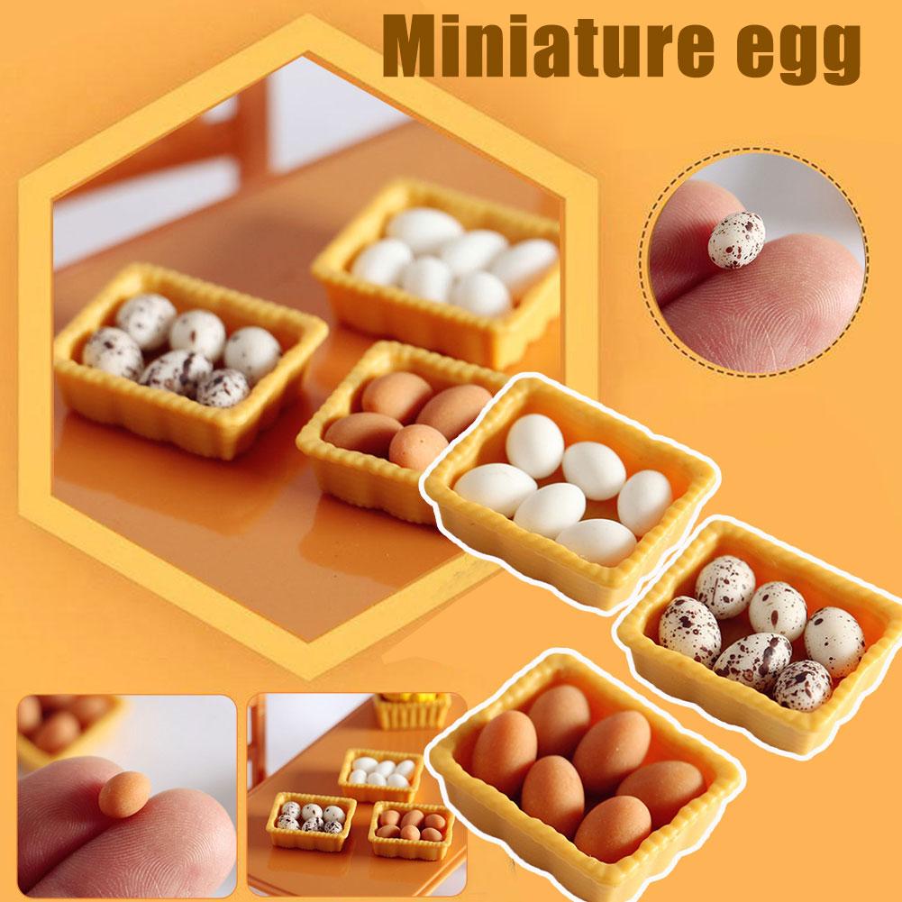 thumbnail image 3 of Wartleves 1x Huevo con Bandeja Miniatura 1:12 Ingredientes de Cocina Accesorio✨, 3 of 7