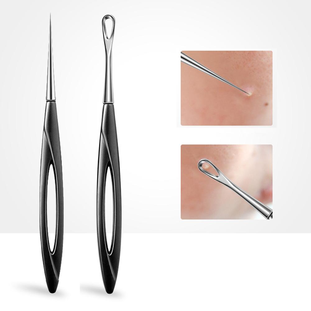 thumbnail image 2 of SGACAI Aguja para eliminar puntos negros, acné, extractor de espinillas y granos, limpieza profunda, pinzas, 2 of 7