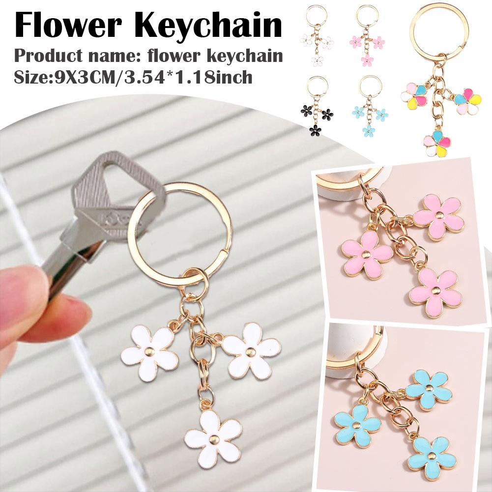 thumbnail image 3 of SGACAI Lindo llavero con forma de flor, llavero con dije para bolso, regalo para mujeres y niñas, oferta especial, 3 of 7