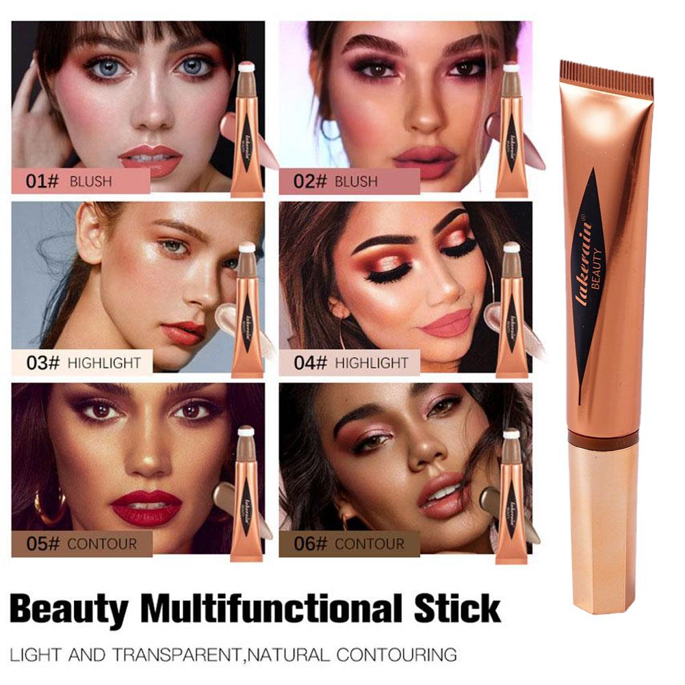thumbnail image 3 of SGACAI Contorno en barra iluminador Beauty Bronze Maquillaje Forma del rostro Iluminador V8N9 X5 7s, 3 of 7