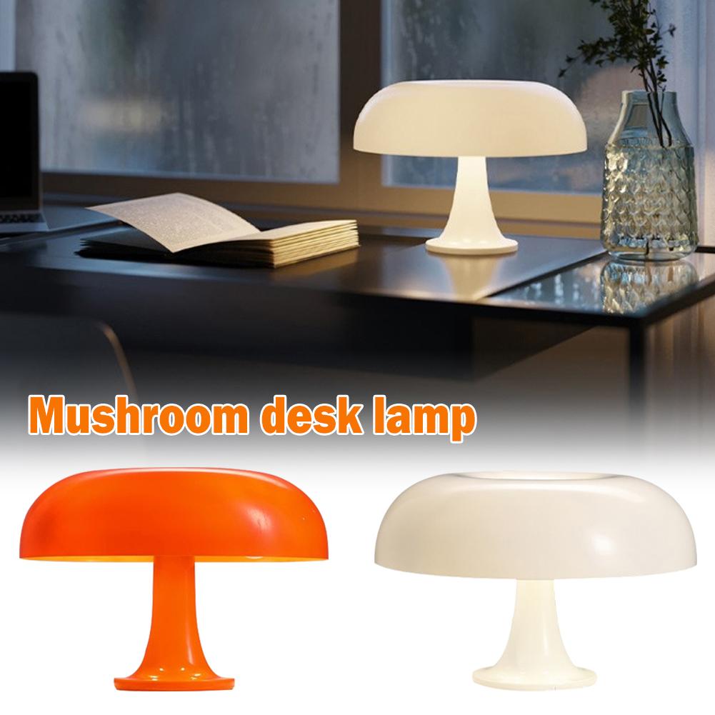 Mushroom Lamp 70s Minimalist Mushroom Retro Designer Lamp, Retro Modern  Table
