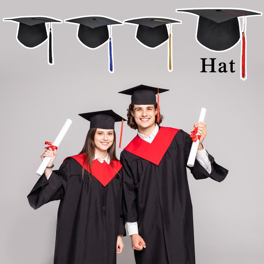 thumbnail image 2 of SGACAI Birrete de graduación - Gorra negra ajustada de maestría, toga académica, 2 of 7