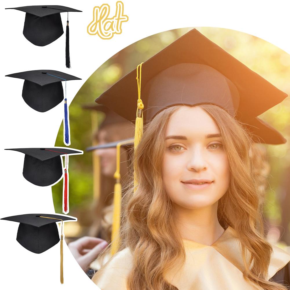 thumbnail image 4 of SGACAI Birrete de graduación - Gorra negra ajustada de maestría, toga académica, 4 of 7