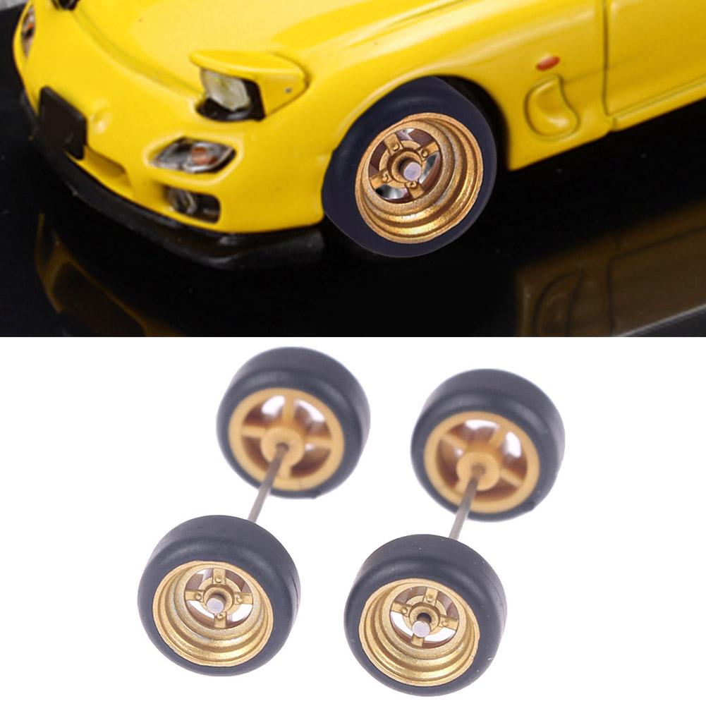 thumbnail image 2 of SGACAI Llantas y neumáticos de aleación personalizados con radios de goma Real Riders para Hot-Wheels 1:64^, 2 of 7