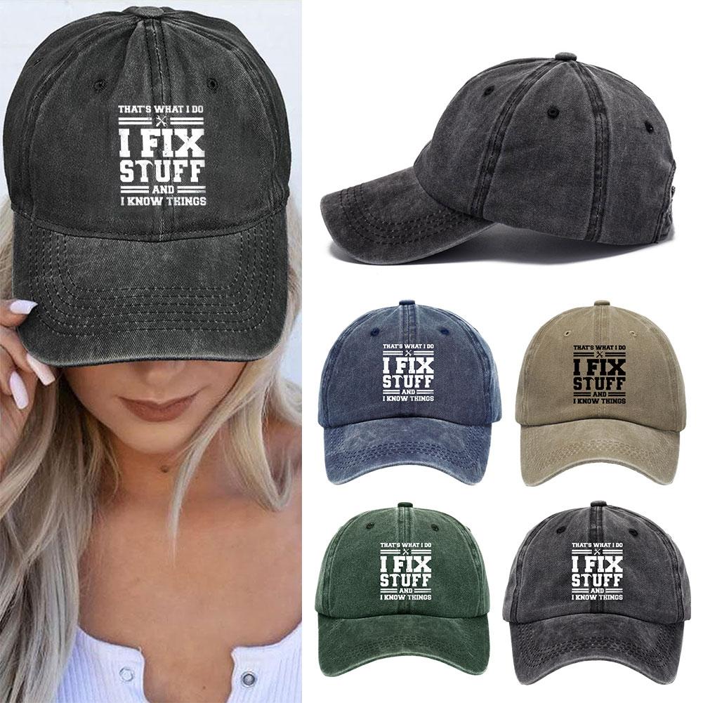 thumbnail image 2 of SGACAI LQQDREX Arreglo cosas y sé cosas Gorra, gorra de béisbol divertida y genial, gorra de béisbol vintage creativa, gorra Arreglo cosas y sé cosas Gorra genial para hombres, 2 of 7