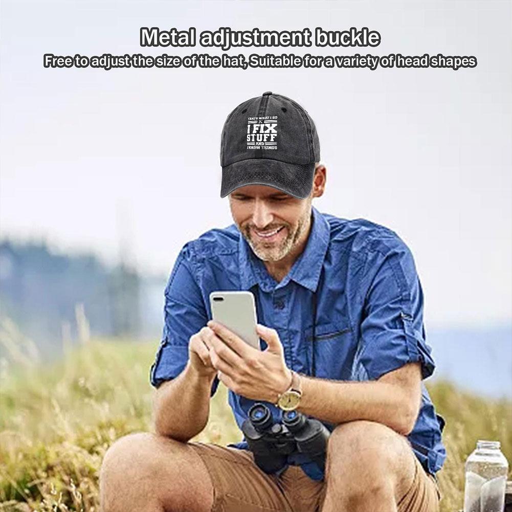 thumbnail image 4 of SGACAI LQQDREX Arreglo cosas y sé cosas Gorra, gorra de béisbol divertida y genial, gorra de béisbol vintage creativa, gorra Arreglo cosas y sé cosas Gorra genial para hombres, 4 of 7