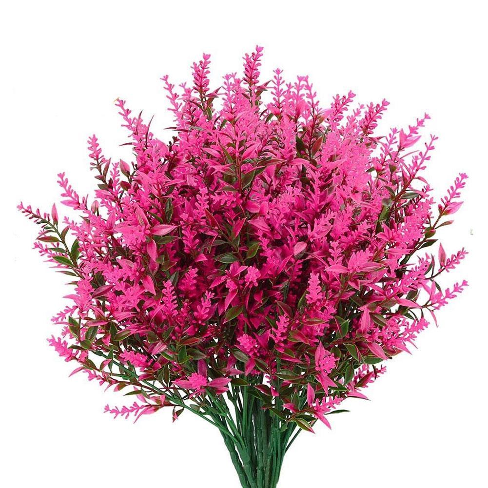 thumbnail image 5 of Wartleves Flores artificiales de plástico, plantas falsas, decoración resistente para el hogar, interior y exterior, 5 of 7