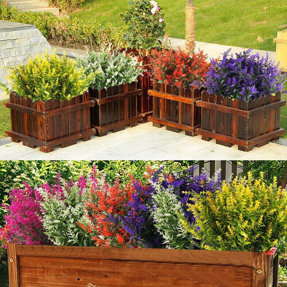 thumbnail image 2 of Wartleves Flores artificiales de plástico, plantas falsas, decoración resistente para el hogar, interior y exterior, 2 of 7