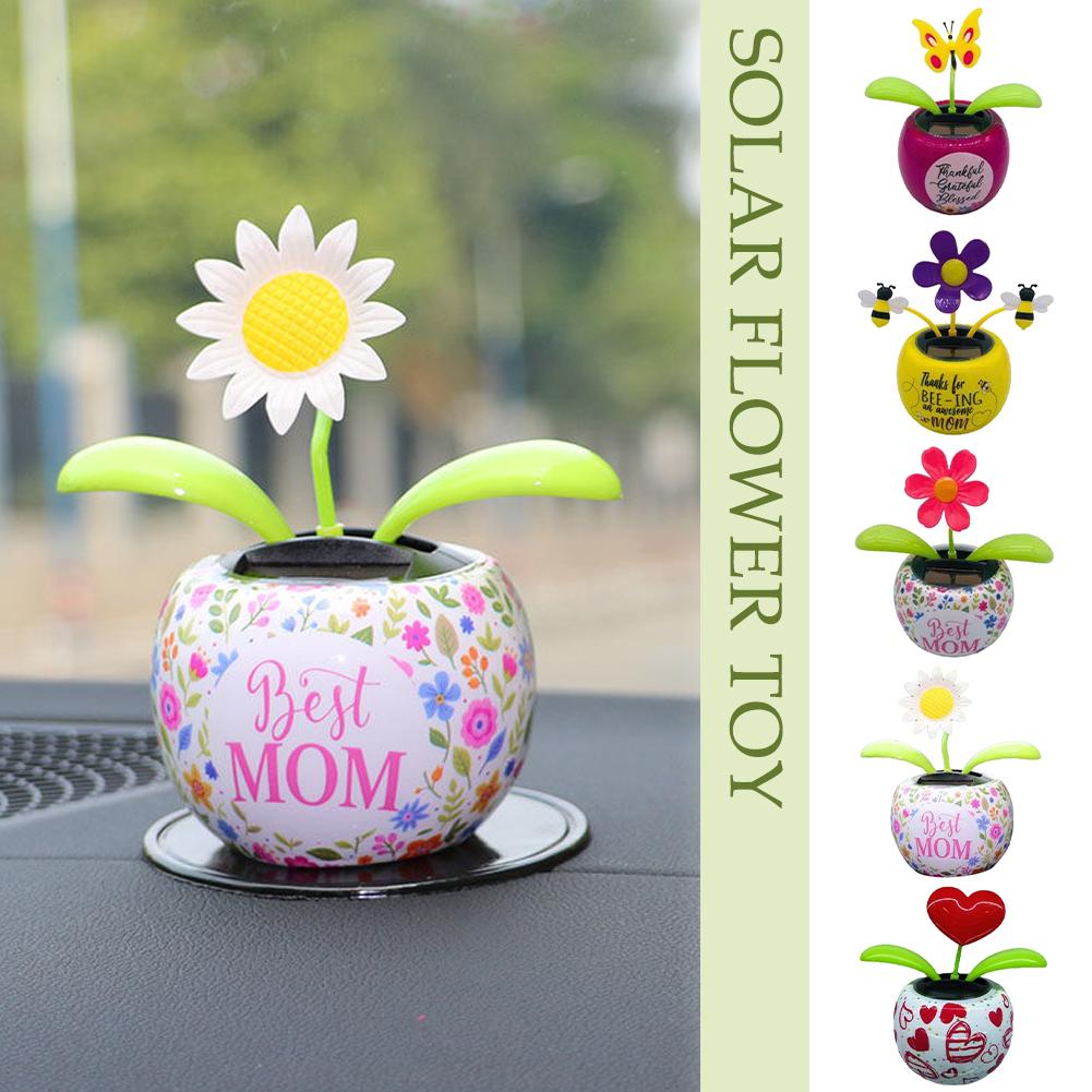 thumbnail image 2 of Solar Dancing Flower Solar Dancing Sunflower - Solar Powered Moving Flower For Desk, Car Dashboard & Home Decor Desk Solar Toy 2 of 10