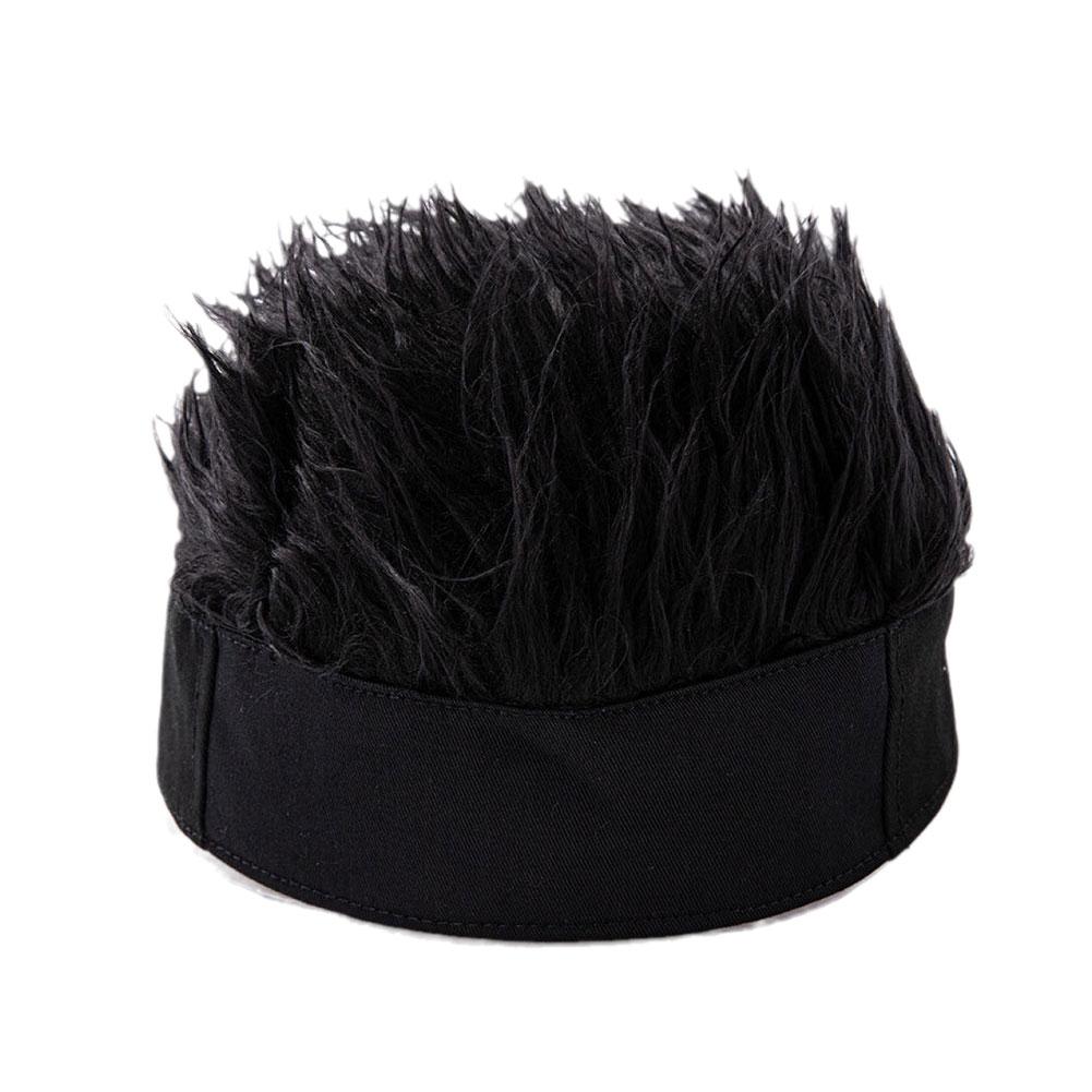 thumbnail image 4 of SGACAI Gorro estilo hip hop con pelo falso con pinchos para hombre y mujer, gorro corto estilo retro W NICE, 4 of 7