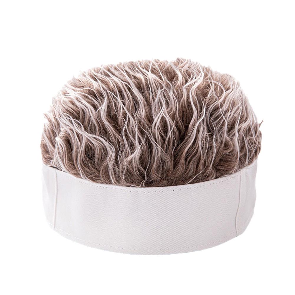 thumbnail image 5 of SGACAI Gorro estilo hip hop con pelo falso con pinchos para hombre y mujer, gorro corto estilo retro W NICE, 5 of 7