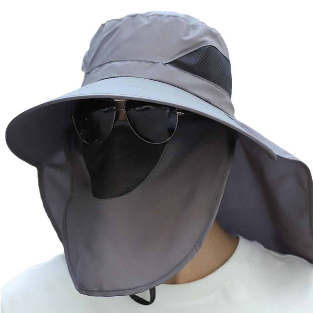 thumbnail image 5 of Ruifaya Sombrero de ala ancha para el sol, protección UV, gorra tipo cubo para senderismo, pesca, safari, para hombres, 5 of 7