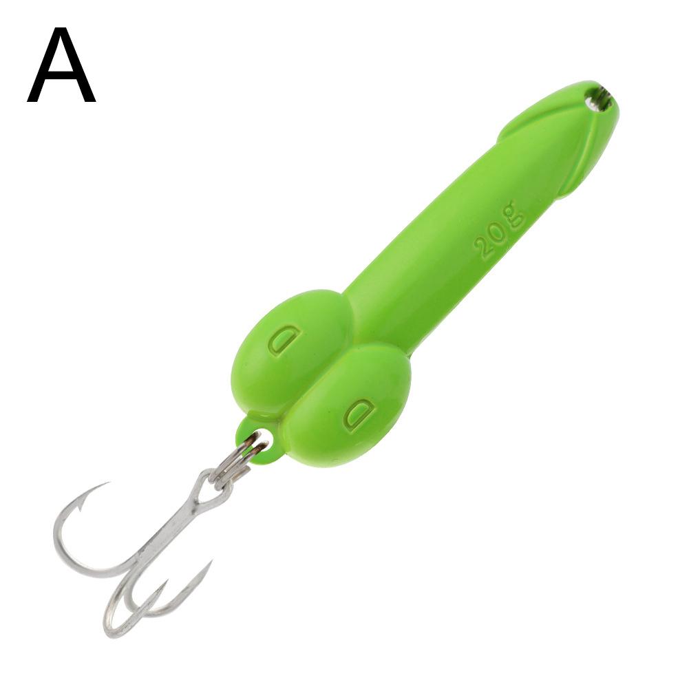 Fishing Spoon Artificial Lure Bass Penis Dick Shape Tackle Spinner