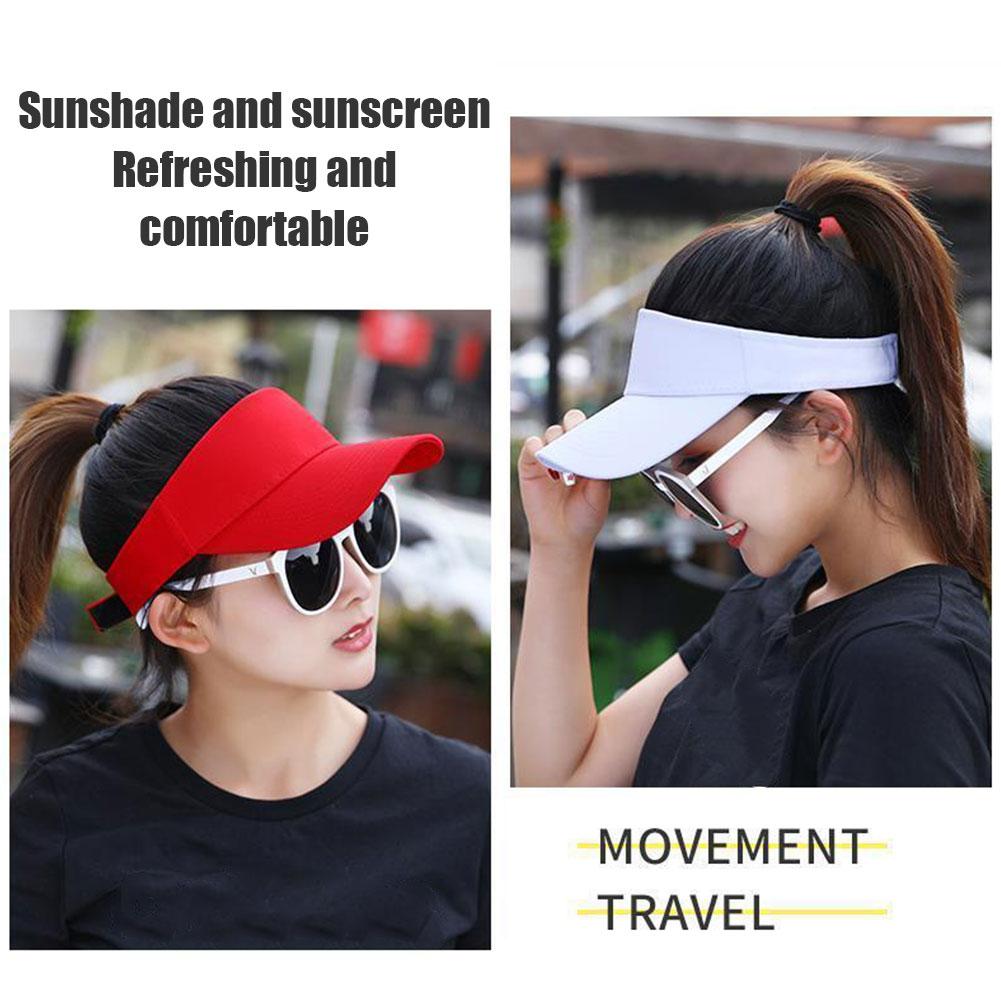 thumbnail image 3 of SGACAI Gorra con visera solar y correa ajustable - Verano, deportes, golf, tenis, 3 of 7