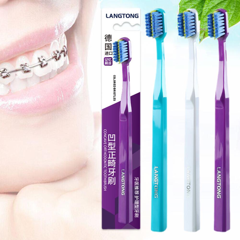 thumbnail image 4 of Ruifaya Cepillo de dientes de ortodoncia Higiene Cerdas suaves Brackets Clean Brush Interd Fast, 4 of 7