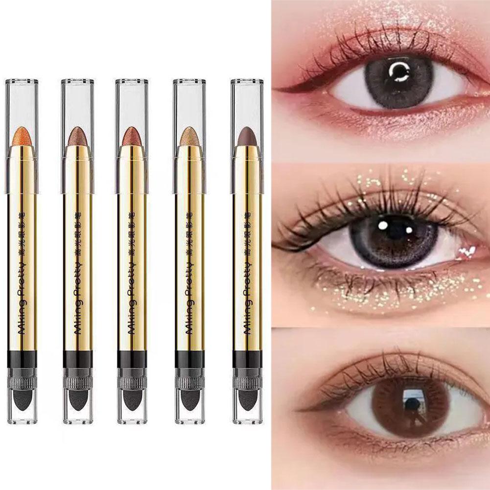 thumbnail image 3 of SGACAI Lápiz de sombra de ojos en crema con brillo de doble cabezal, sombra de ojos en barra, accesorios 1 Cosmetics B7U8 '▲, 3 of 7