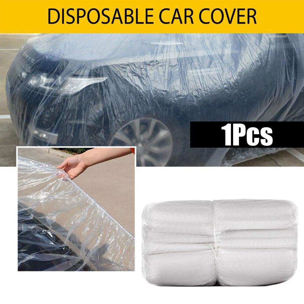 thumbnail image 3 of Ruifaya Funda desechable de plástico transparente para coche, para lluvia y polvo, universal, 3 of 7