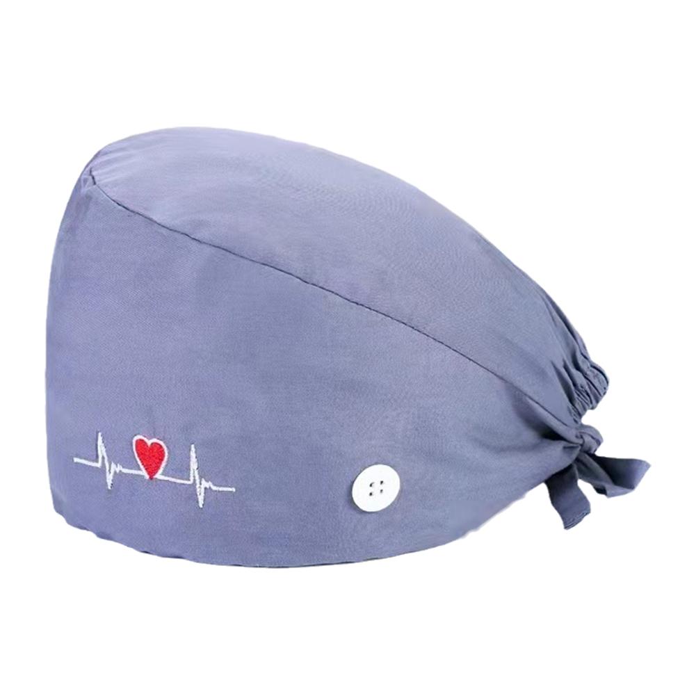 thumbnail image 5 of Ruifaya Gorro quirúrgico para médico, enfermera, gorro bouffant, ajustable, estilo de cabello largo, 5 of 7