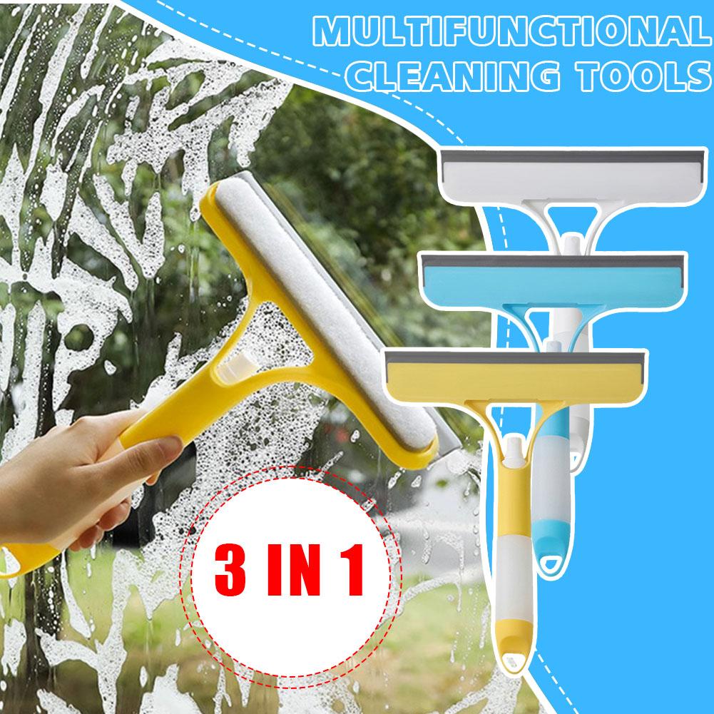 thumbnail image 4 of Wartleves Limpiador de vidrios 3 en 1, cepillo limpiador de ventanas de doble cara, herramienta de limpieza del hogar, bricolaje, 4 of 7