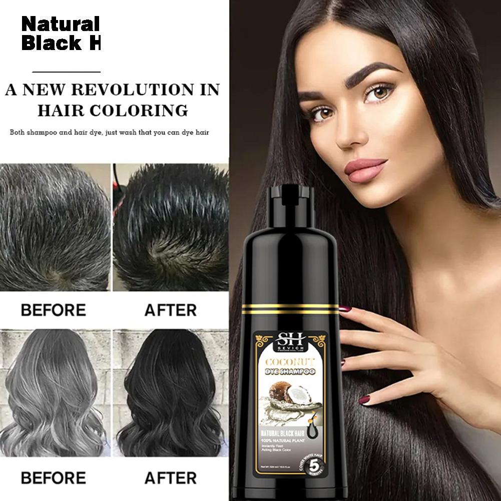 thumbnail image 3 of SGACAI Champú Tinte para Cabello Natural 3En1 500ml Tinte Instantáneo Rápido para Cabello Coco, 3 of 7