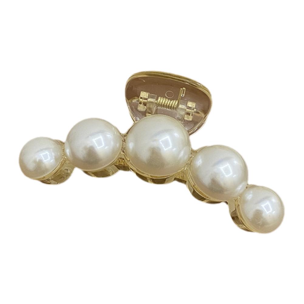 Big Large Pearls Hair Claw Large Size Hair Clip for Women Ladies Banana  Clip/