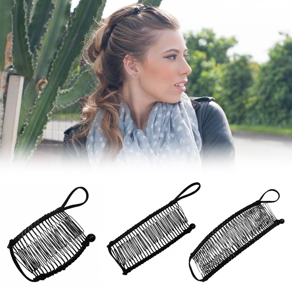 thumbnail image 3 of SGACAI 1x Pinza para el pelo estilo plátano vintage Accesorio navideño Peine extensible W, 3 of 7