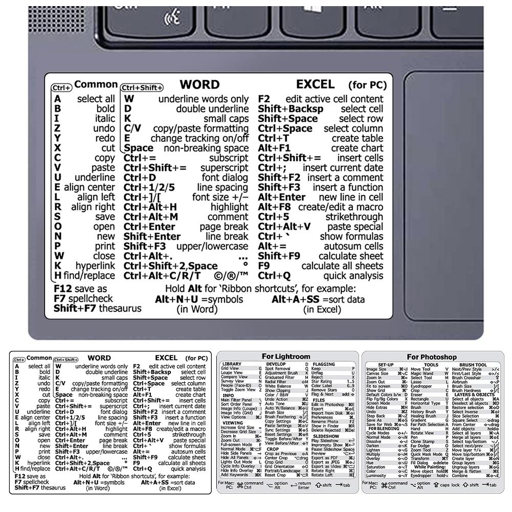 thumbnail image 2 of Ruifaya Pegatina de acceso directo del teclado para PC Referencia adhesiva con función de tecla de PC F, 2 of 7