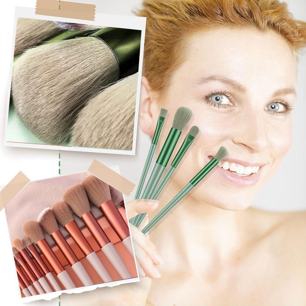 thumbnail image 4 of Ruifaya Juego de brochas para sombras de ojos ultra suaves con organizador, 813 piezas, para maquillaje femenino, lote L2, 4 of 7