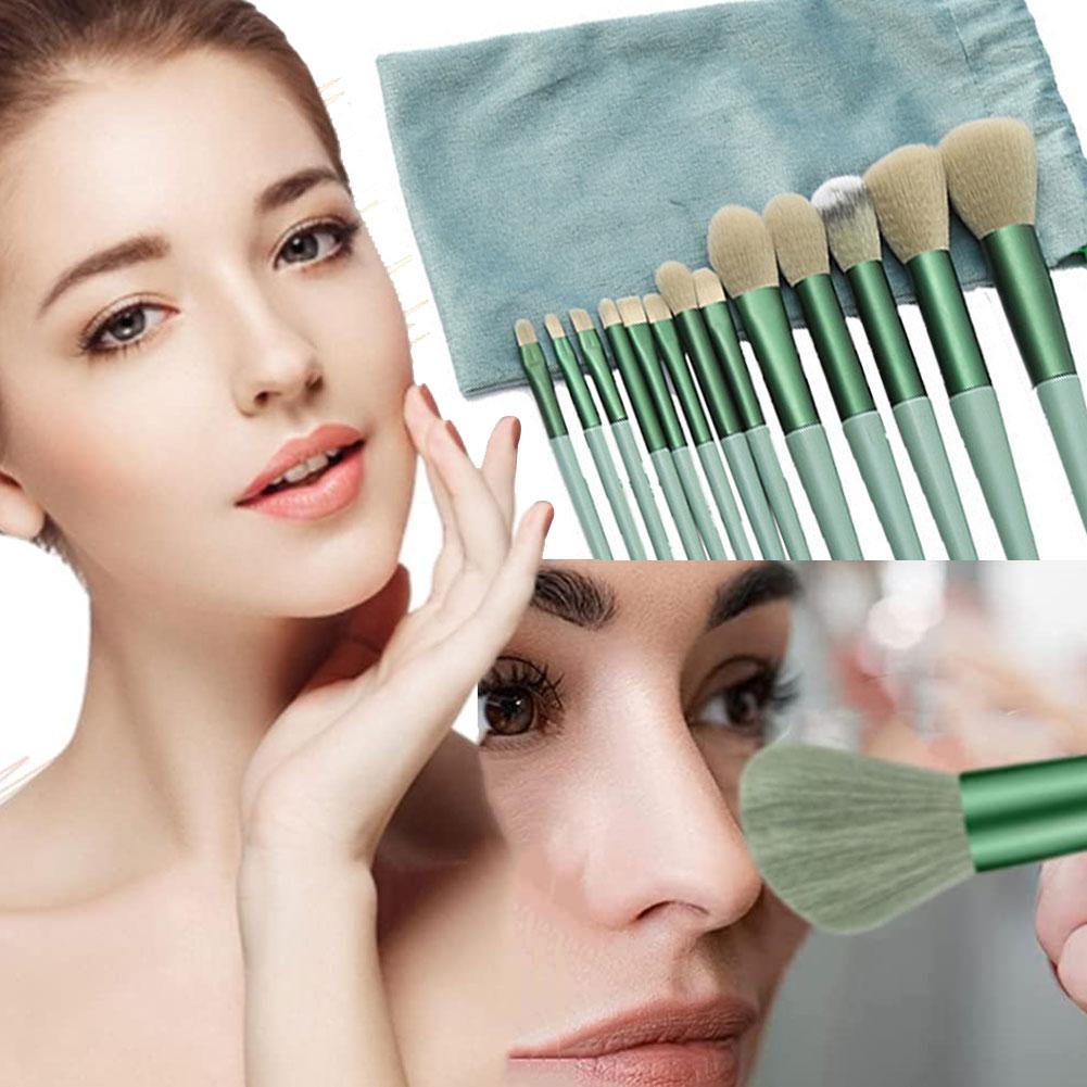 thumbnail image 3 of Ruifaya Juego de brochas para sombras de ojos ultra suaves con organizador, 813 piezas, para maquillaje femenino, lote L2, 3 of 7