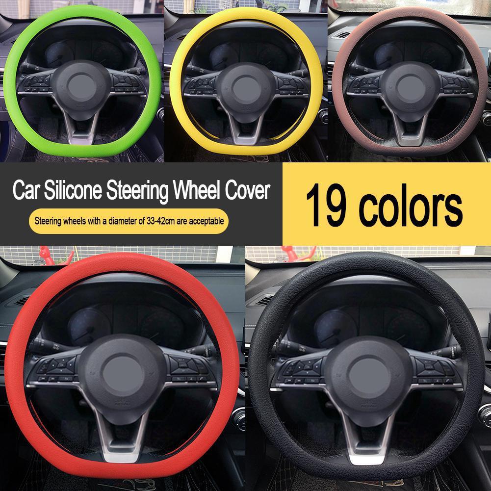 thumbnail image 3 of SGACAI Funda protectora de silicona para volante de coche, universal, antideslizante, acceso AU, 3 of 7