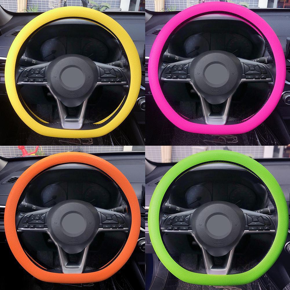 thumbnail image 5 of SGACAI Funda protectora de silicona para volante de coche, universal, antideslizante, acceso AU, 5 of 7