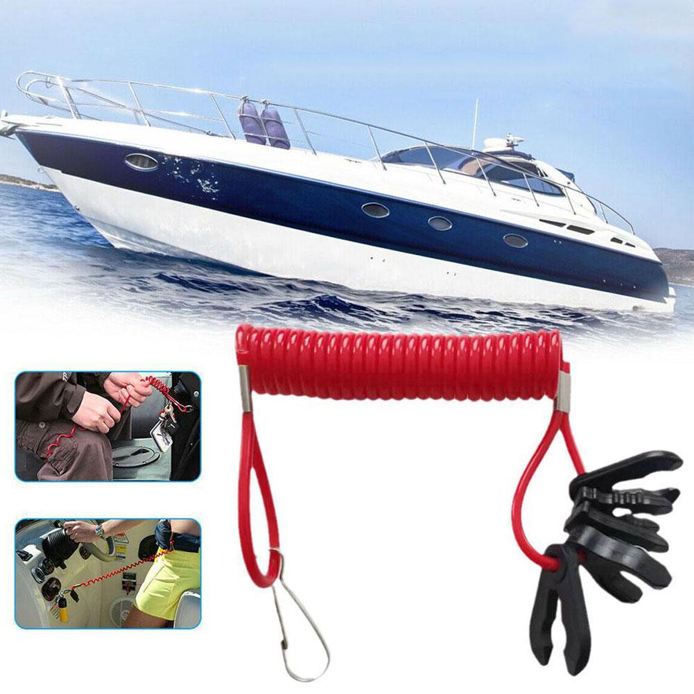thumbnail image 4 of Ruifaya Un interruptor de parada de motor de barco con clip de seguridad para cordón de seguridad }τ щ un motor fueraborda para, 4 of 7