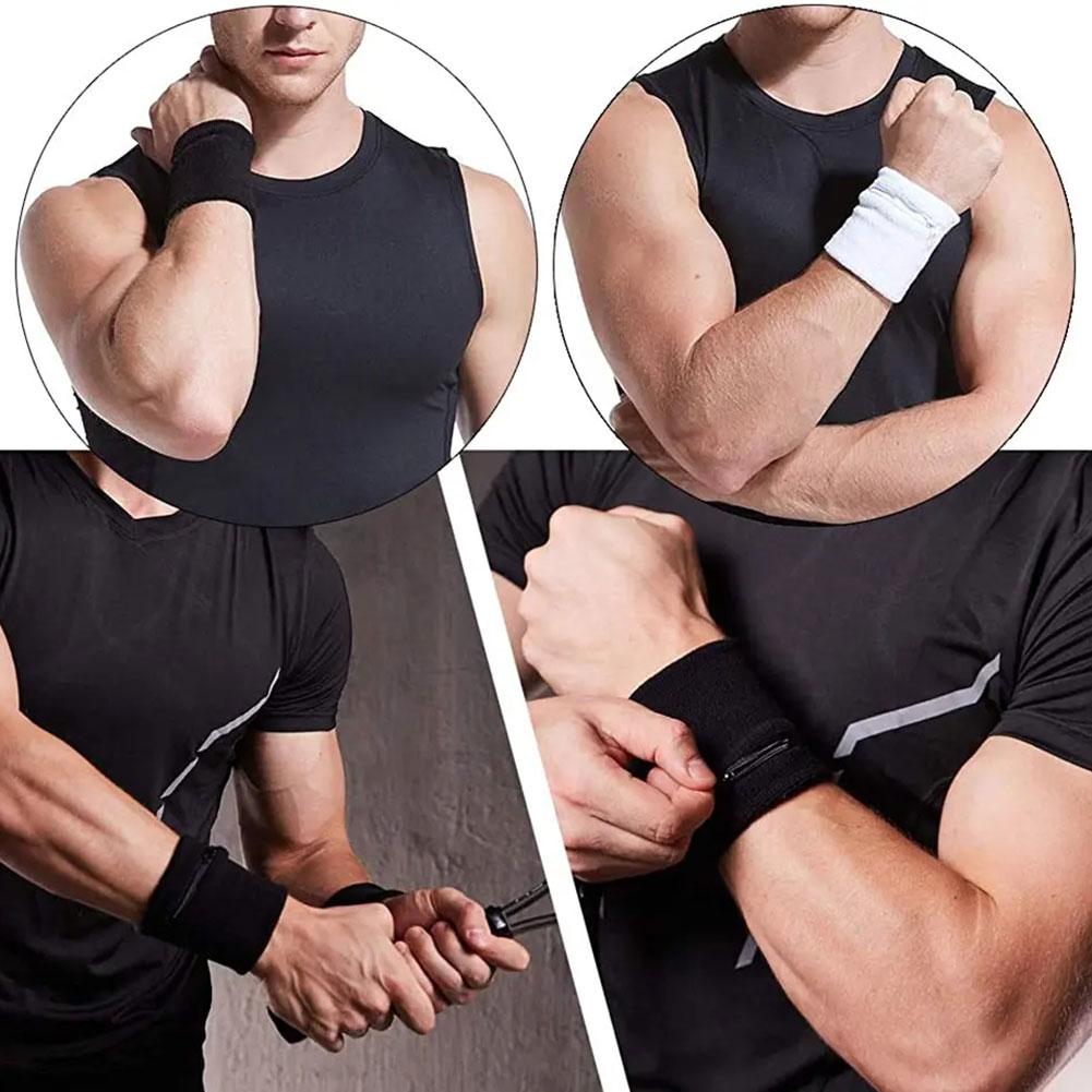 thumbnail image 2 of Wartleves Pulsera deportiva con cremallera, cartera para la muñeca, bolso multifunción para correr, bolsos con banda para el brazo Q4, 2 of 7