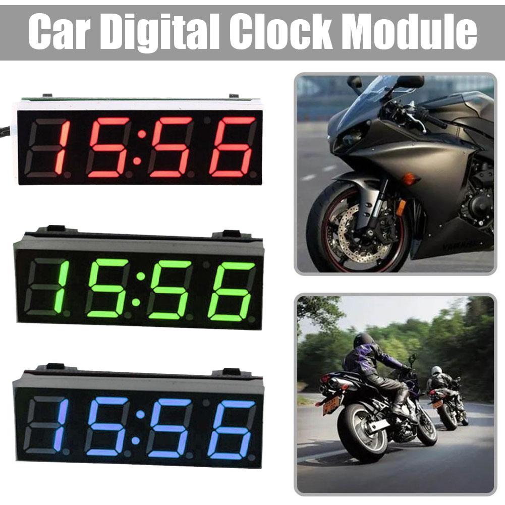 thumbnail image 4 of Wartleves Mini reloj digital para coche, termómetro, voltímetro, 3 en 1, reloj luminoso para vehículo Z1N, 4 of 7