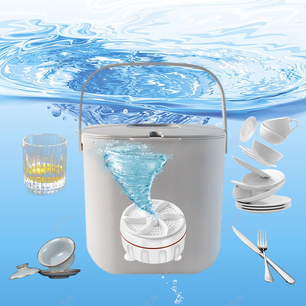 thumbnail image 4 of Ruifaya Mini lavavajillas portátil de encimera, limpiador de cocina, nuevo y profundo G4, 4 of 7