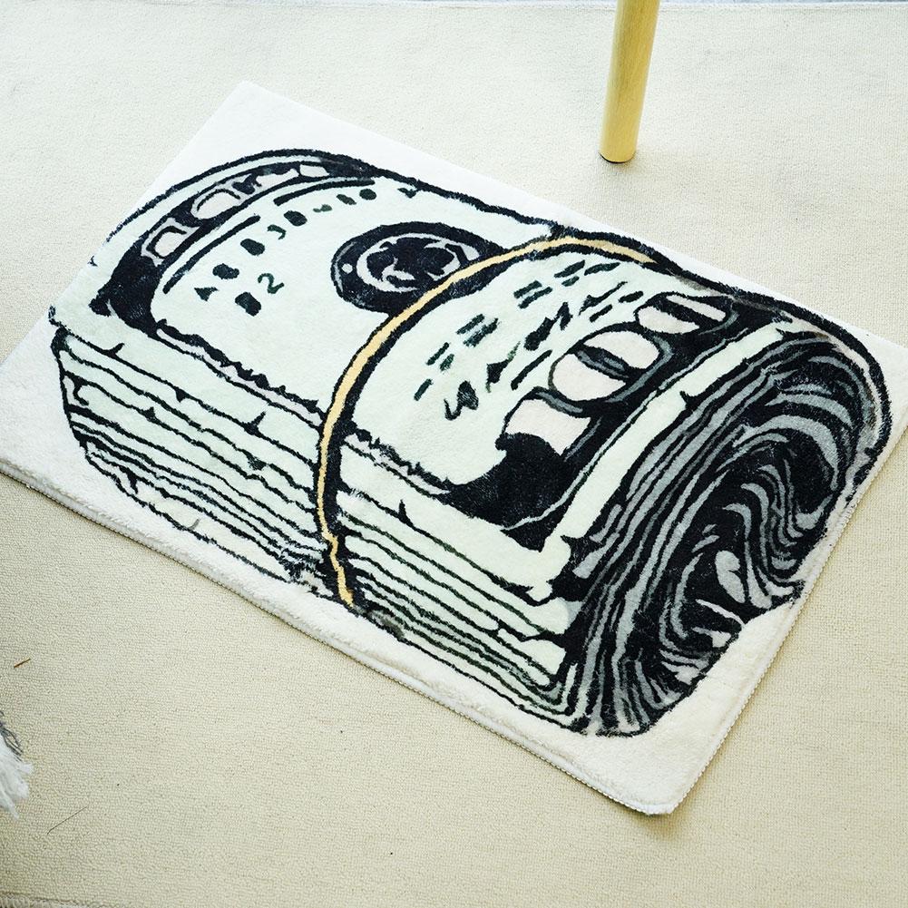 thumbnail image 4 of SGACAI Alfombra creativa Art Money, alfombras suaves y acogedoras para dormitorio, alfombras para mesita de noche, sala de estar, 4 of 7