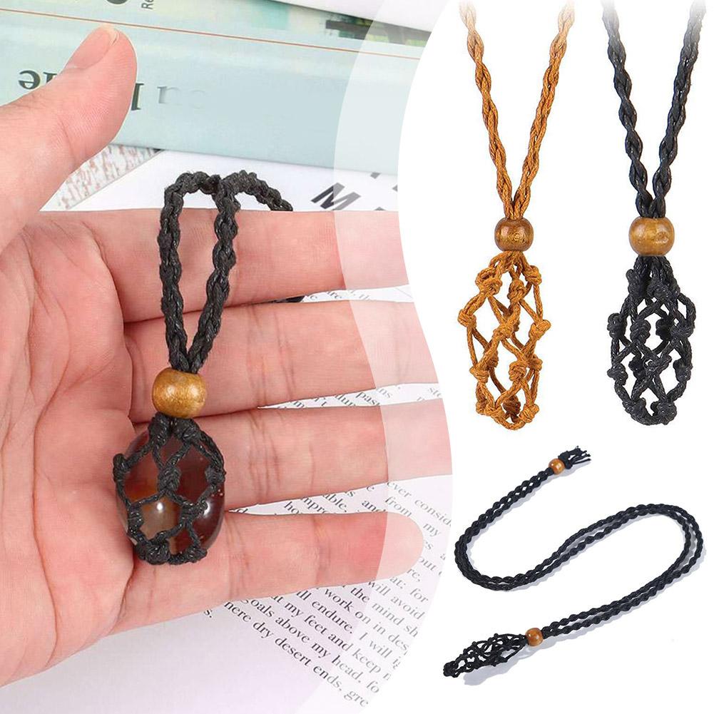 thumbnail image 2 of Wartleves 1 * Cordón ajustable para collar, soporte de piedra vacío, cuerda de cera, red de piedra de cristal para bricolaje, 2 of 7