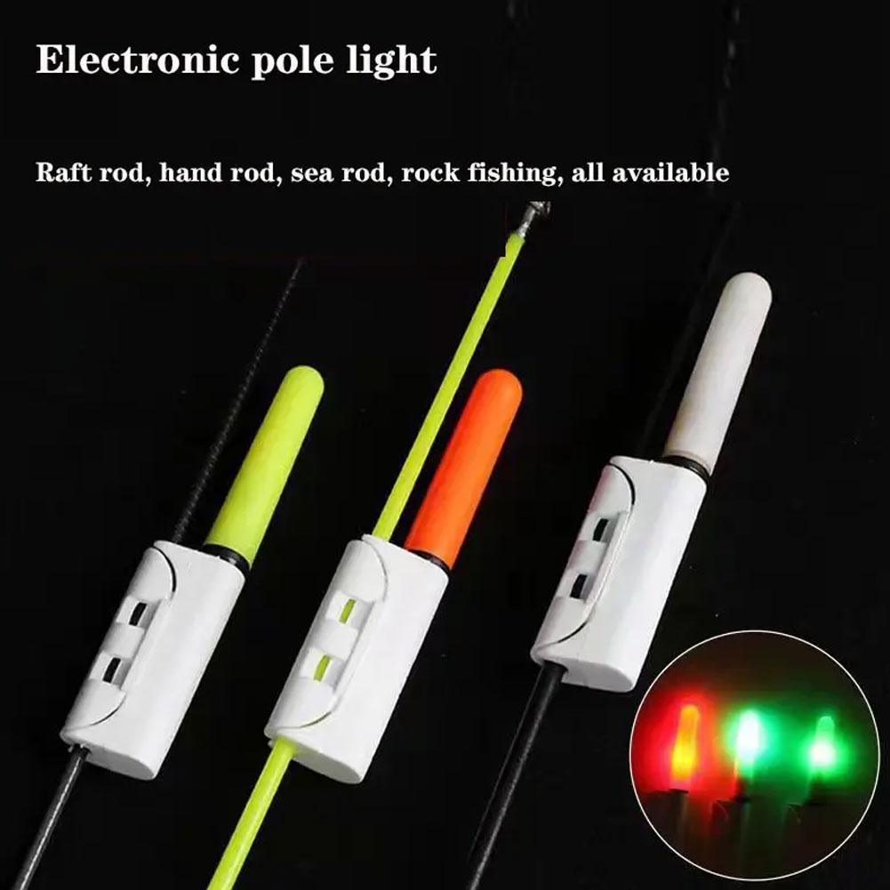 LED Night Fishing Stick Light Rod Tip Clip Glowing Lightstick Alarm Light