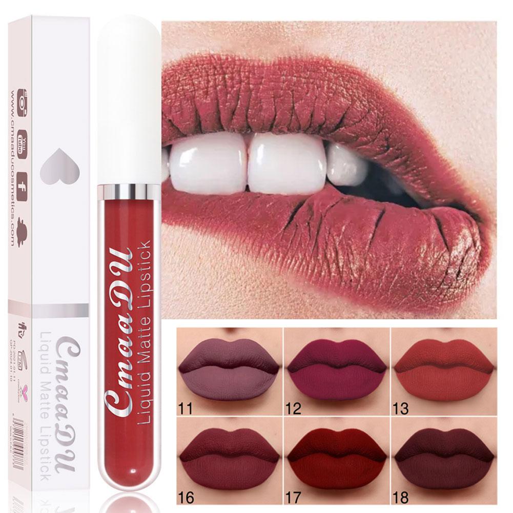 thumbnail image 4 of Wartleves Lápiz labial líquido C&M Matte Lip Claze de larga duración y resistente al agua, 4 of 7