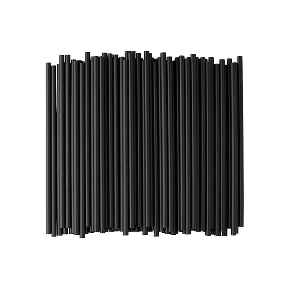 thumbnail image 4 of SGACAI 100/500 x Pajitas de plástico negras Pajitas para cumpleaños Boda Fiesta de verano Bebida, 4 of 7