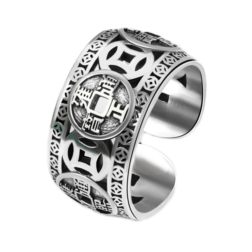 thumbnail image 4 of SGACAI Anillos de los Cinco Emperadores de Richluck Max Force Moneda del Emperador Feng Shui Chino, 4 of 7