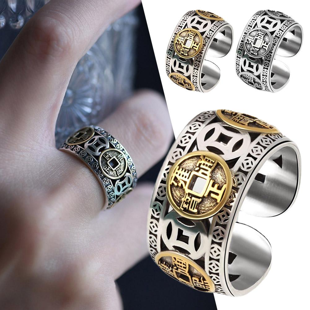 thumbnail image 2 of SGACAI Anillos de los Cinco Emperadores de Richluck Max Force Moneda del Emperador Feng Shui Chino, 2 of 7