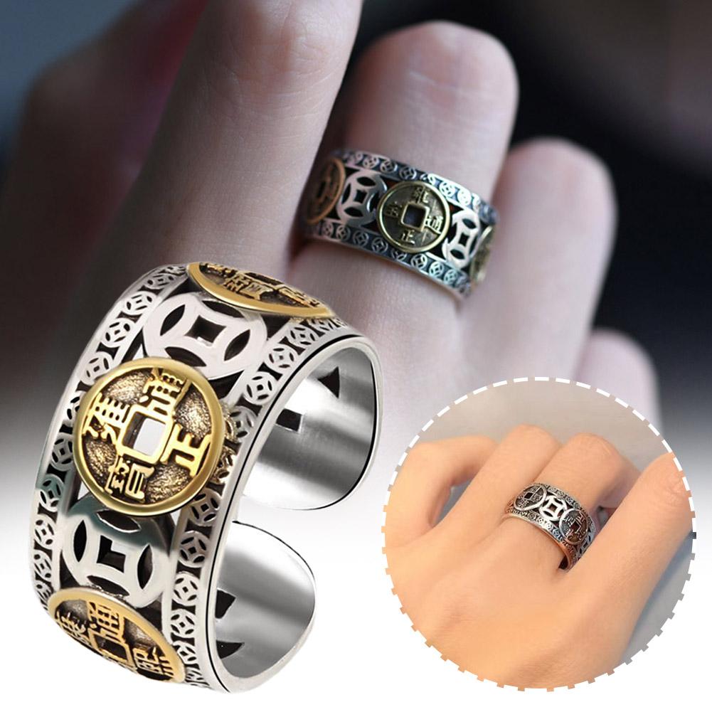 thumbnail image 3 of SGACAI Anillos de los Cinco Emperadores de Richluck Max Force Moneda del Emperador Feng Shui Chino, 3 of 7